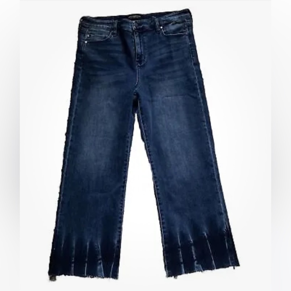 Liverpool Los Angeles Hannah The Crop Flare jeans size 12 waist 33 color Preen